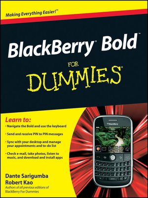 cover image of BlackBerry Bold For Dummies